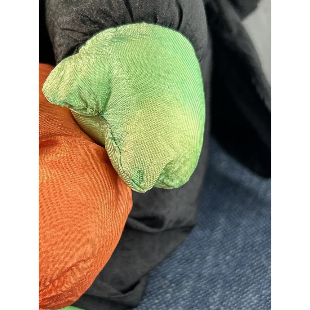 Vintage Parachute Nylon Witch Stuffed Plush Halloween Decor 20" 1993 w Broom - Picture 5 of 13